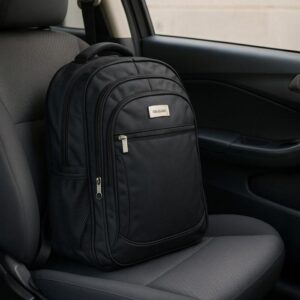 Mochila nylon preta Luci Luci. (LUCS)