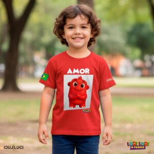 Camiseta Infantil LUCI LUCI A TURMA - AMOR (LUCS)