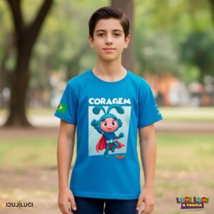 Camiseta Infantil LUCI LUCI A TURMA - CORAGEM (LUCS)