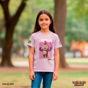 Camiseta Infantil LUCI LUCI A TURMA - FORÇA (LUCS)