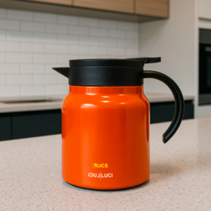 Jarra Térmica Multiuso cor Laranja 1 Litro Chá/Café (LUCS)